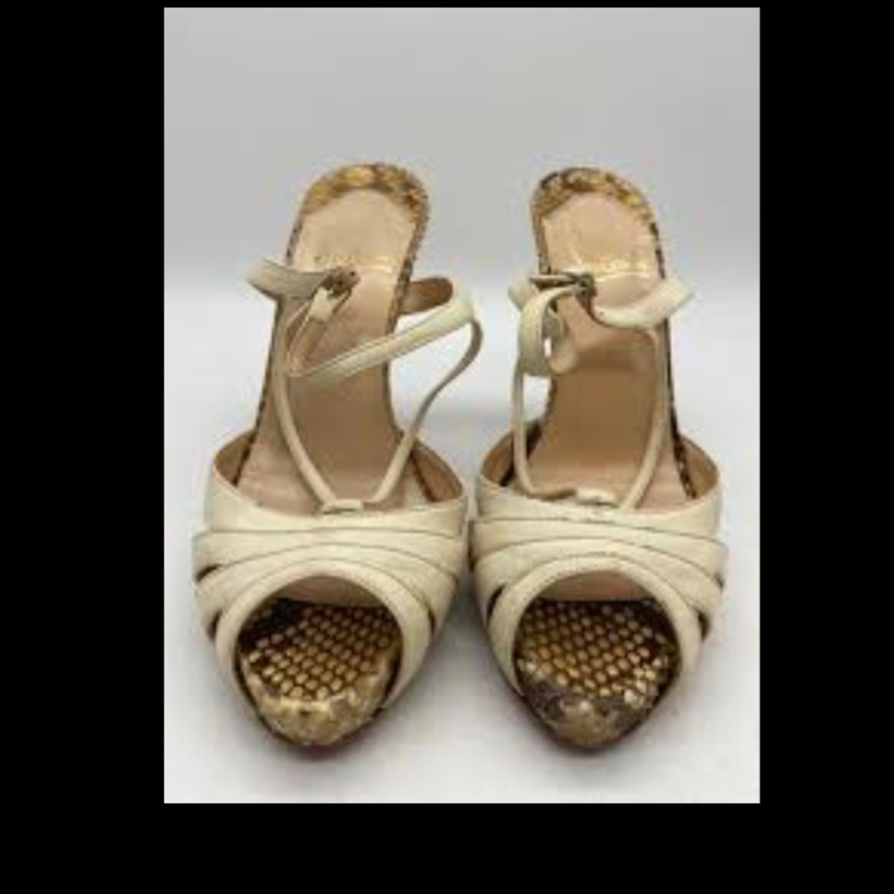 Christian Louboutin Snakeskin Python Sandals - image 1